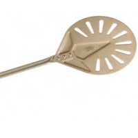 GI METAL Gold Pizza Spinner Round Blade Perforated IV-17F